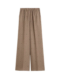 Max Mara Women Printed Silk Pants - Mud