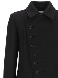 Dries Van Noten Men Long Coat With Asymmetric Buttons