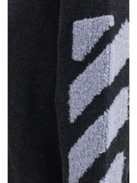 Off-White Men Diag Fuzzy Crewneck Sweater