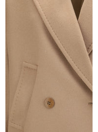 MAX MARA STUDIO Max Mara Studio Women Double Breasted Wool Drap Coat