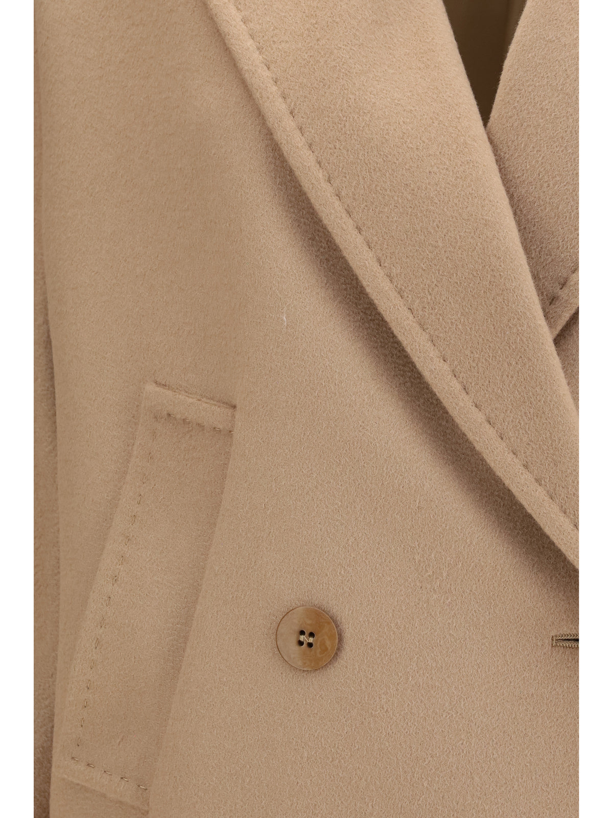 MAX MARA STUDIO Max Mara Studio Women Double Breasted Wool Drap Coat
