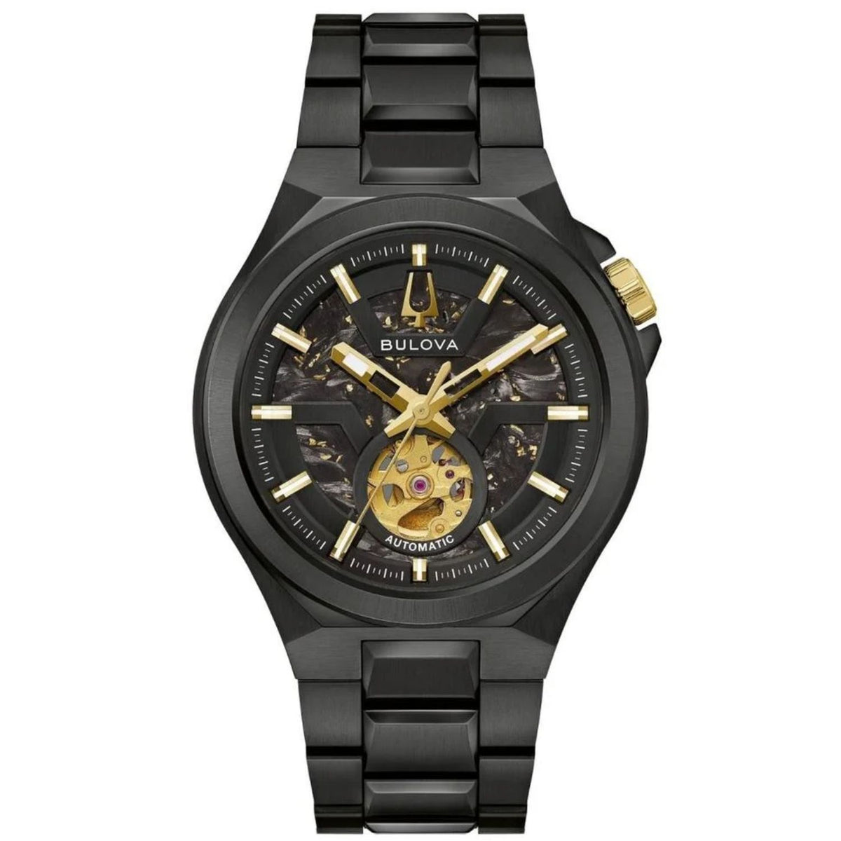 Bulova Bulova Men's Maquina Black Dial Watch - 98A340