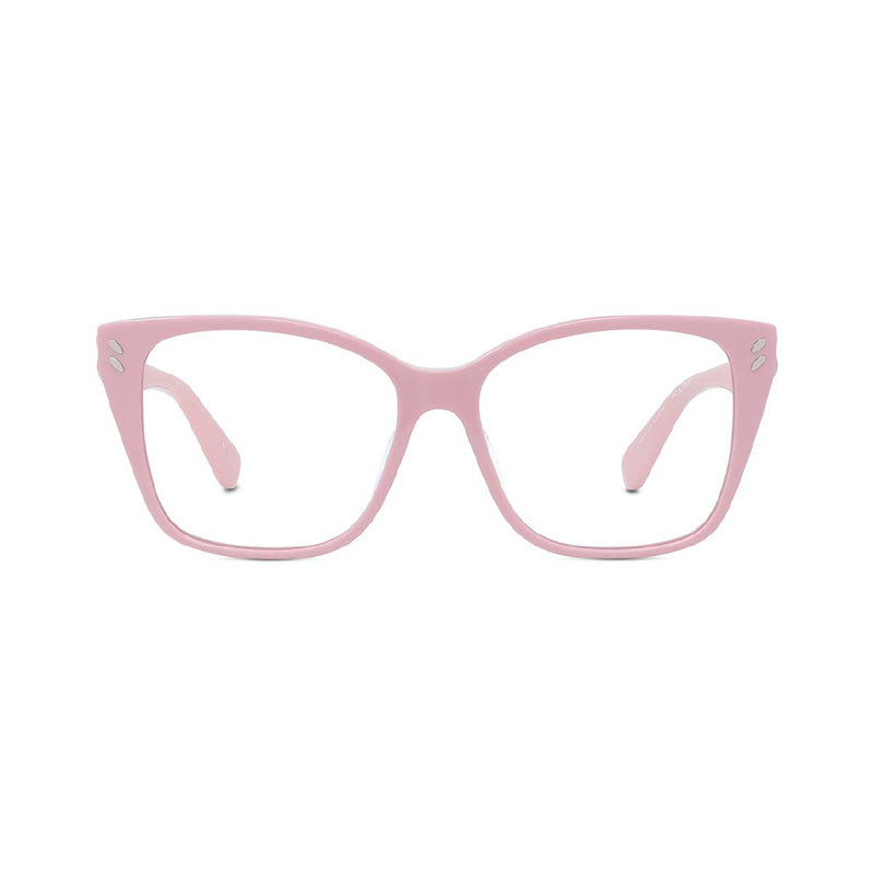 Stella McCartney Eyeglasses Square Full Rim, Dark Havana Frame and Clear Demo Lens Lens SC50027I052