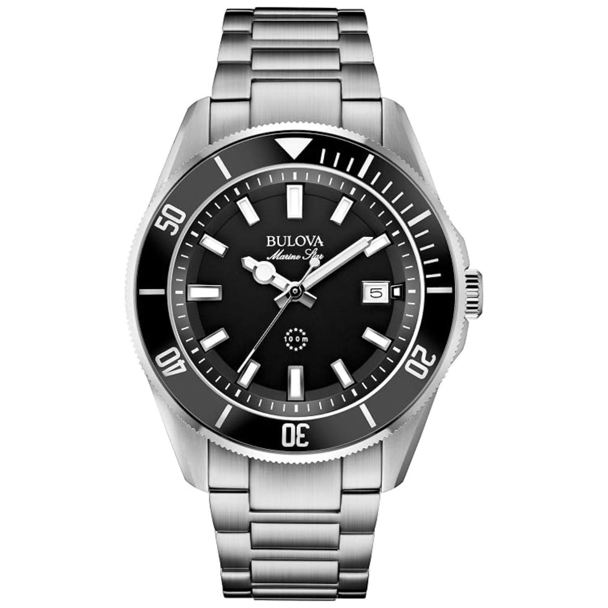 Bulova Bulova Men's Marine Star Black Dial Watch - 98B203