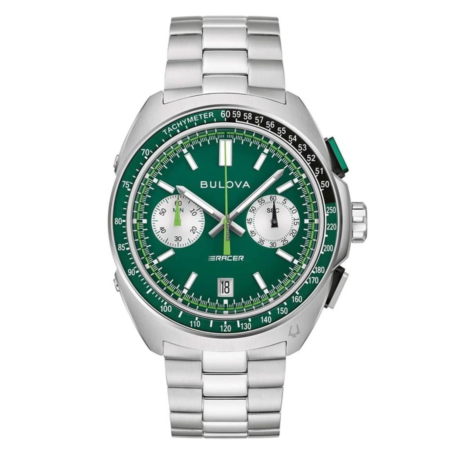 Bulova Bulova Men's Racer Green Dial Watch - 98B468