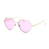 Gucci Gucci Geometric Full Rim, with a Rose Gold frame and Pink lens.
