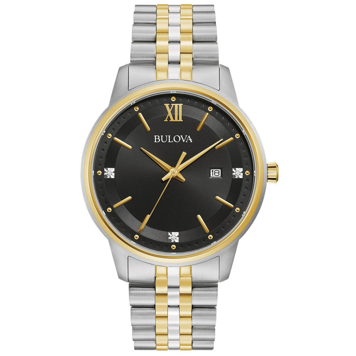Bulova Bulova Men's Classic Black Dial Watch - 98D163