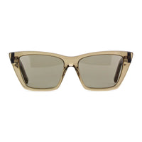 Saint Laurent Sunglasses Cat Eye Full Rim, Blue Havana Frame and Black Lens SL276MICA009