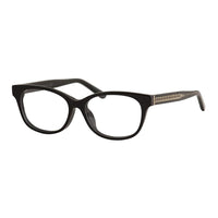 Jimmy Choo Eyeglasses Rectangle Full Rim, Black Frame and Clear Demo Lenses Lens JC198/F080700