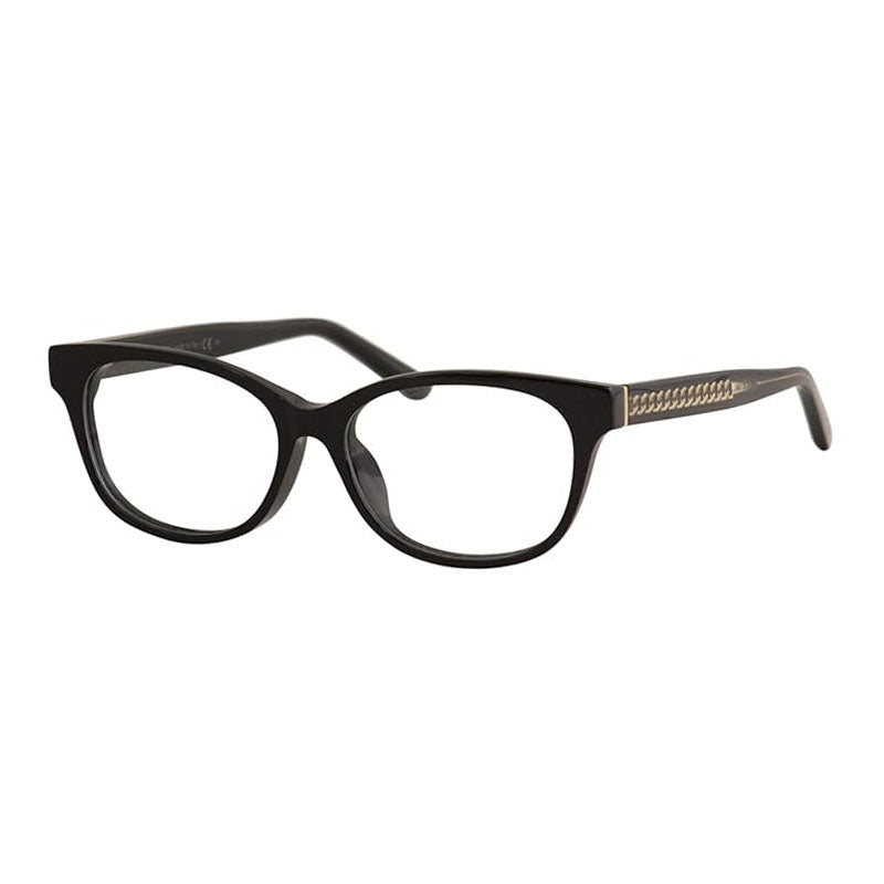 Jimmy Choo Eyeglasses Rectangle Full Rim, Black Frame and Clear Demo Lenses Lens JC198/F080700
