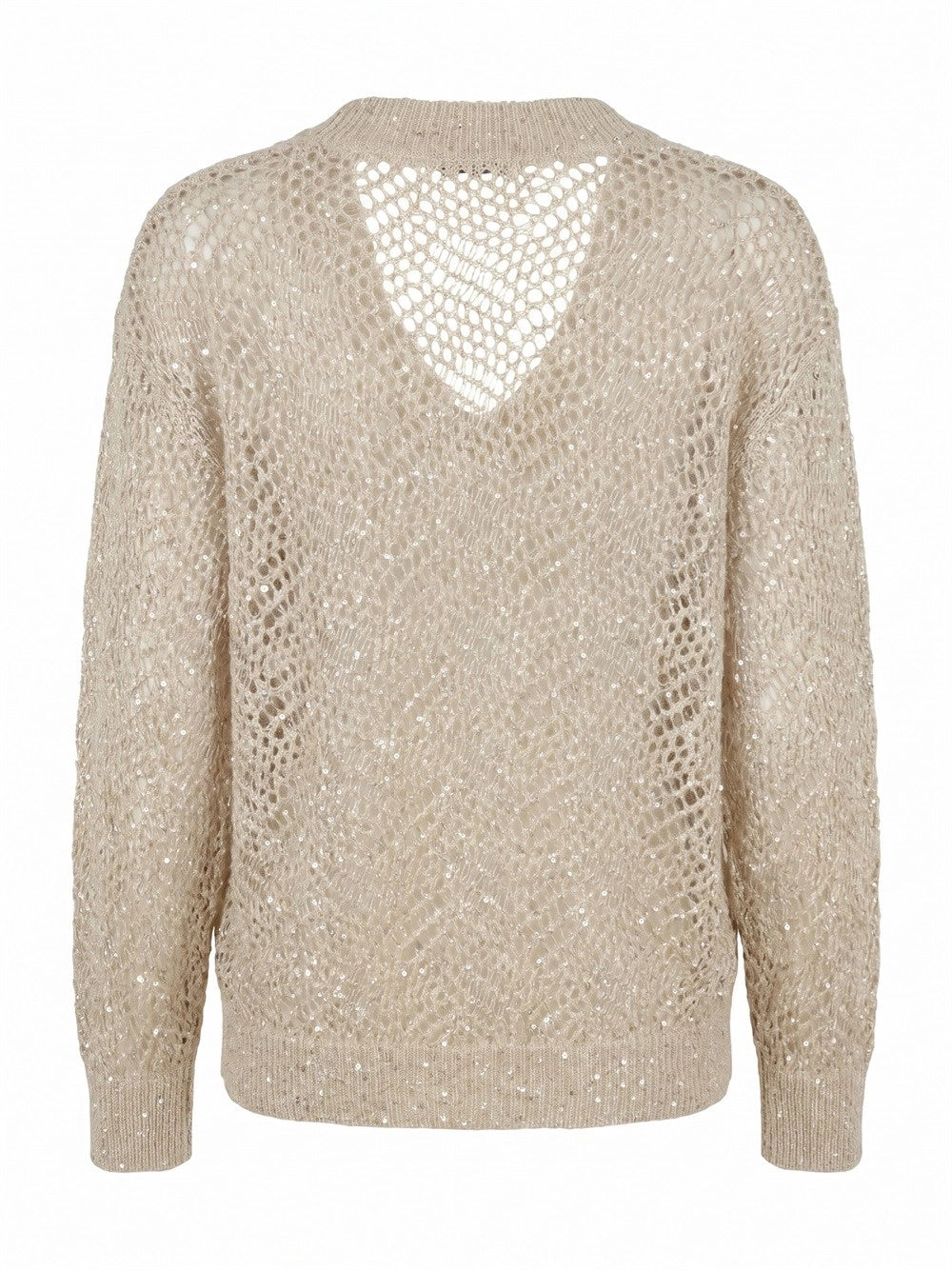 Brunello cucinelli Brunello Cucinelli Women Dazzling Abstract Leaf Sweater