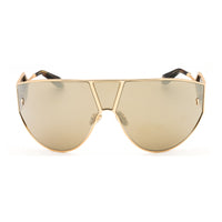 Roberto Cavalli Roberto Cavalli Sunglasses Shield Full Rim, Shiny Rose Gold Frame and Golden Lens SRC093300G