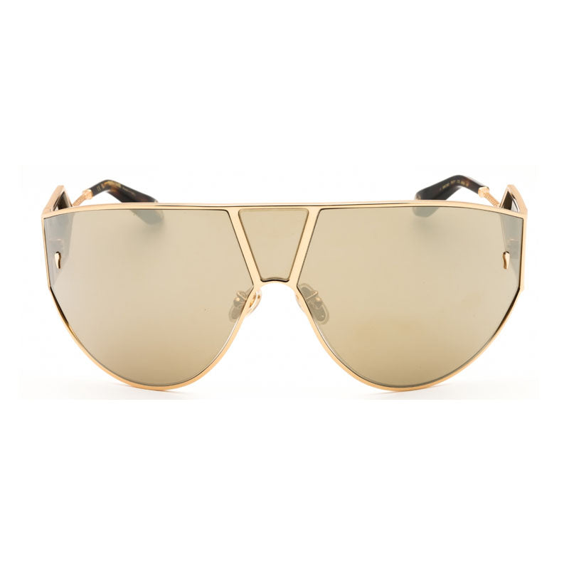Roberto Cavalli Roberto Cavalli Sunglasses Shield Full Rim, Shiny Rose Gold Frame and Golden Lens SRC093300G