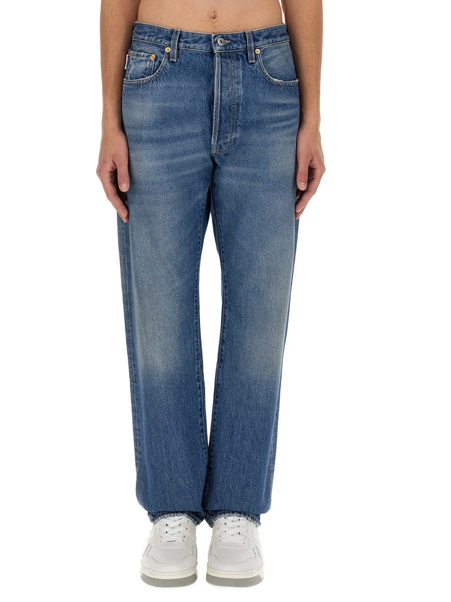 Valentino Men Jeans With Logo Detail