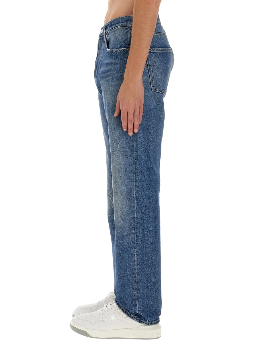 Valentino Men Jeans With Logo Detail