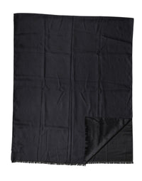 Dolce & Gabbana Black Lace Stole Silk NeckWrap Shawl Men's Scarf
