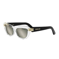 Dior Dior Sunglasses Square Full Rim, Transparent/Black Frame and Silver Mirror Lens CDIORB2U89A4