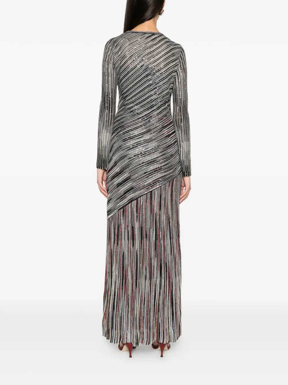 MISSONI Missoni Women Long Striped Dress Embellished With Sequins