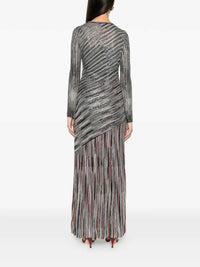 MISSONI Missoni Women Long Striped Dress Embellished With Sequins