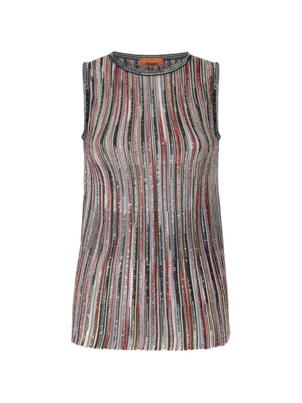 MISSONI Missoni Women Striped Top Decorated With Sequins