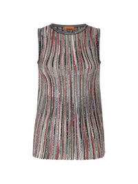 MISSONI Missoni Women Striped Top Decorated With Sequins