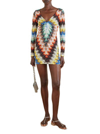 MISSONI Missoni Women Metallic Crochet Mini Dress