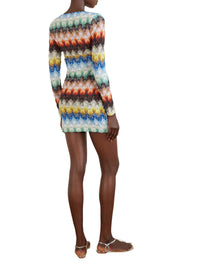 MISSONI Missoni Women Metallic Crochet Mini Dress