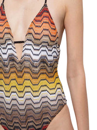 MISSONI Missoni Women Halter-Neck Swimsuit With Zigzag Pattern