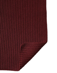 Dolce & Gabbana Maroon Cashmere Knitted NeckWrap Shawl Men's Scarf