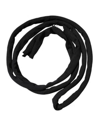 Dolce & Gabbana Black Wool Knitted Neck Wrap Shawl Men Men's Scarf