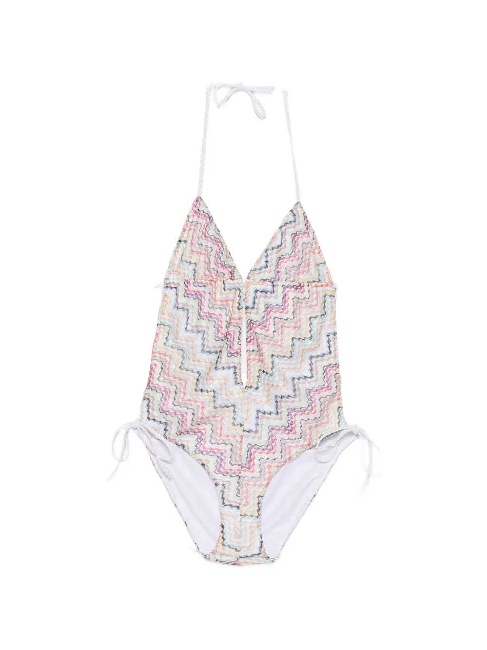MISSONI Missoni Women Halterneck Swimsuit With Zigzag Knit