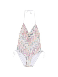 MISSONI Missoni Women Halterneck Swimsuit With Zigzag Knit