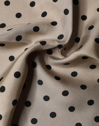 Dolce & Gabbana Brown Polka Dot Square Handkerchief Men's Scarf