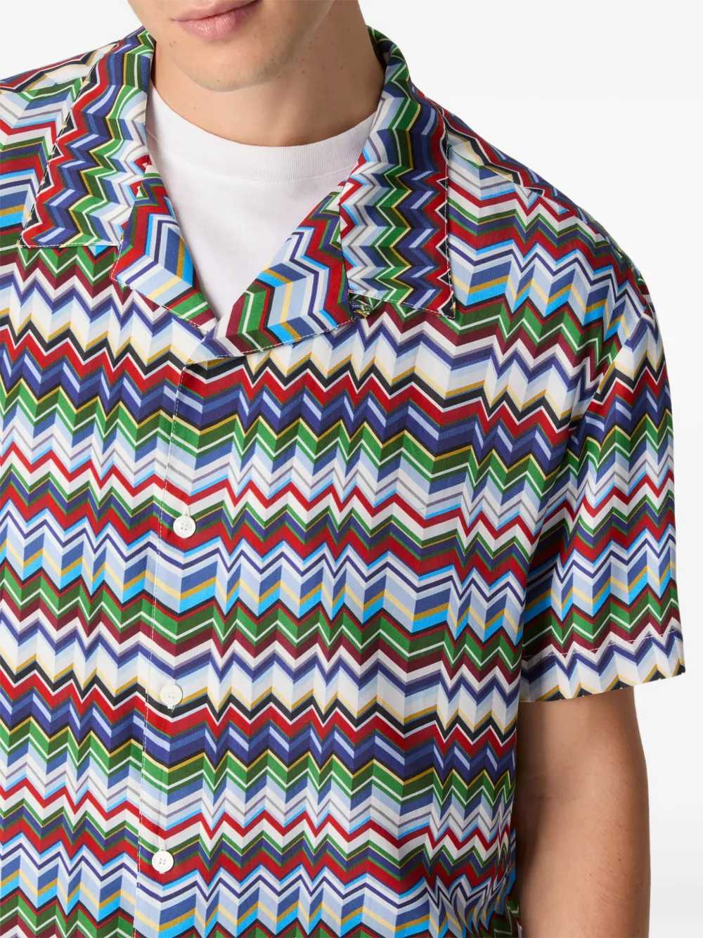 MISSONI Missoni Men Zigzag Button-Up Shirt
