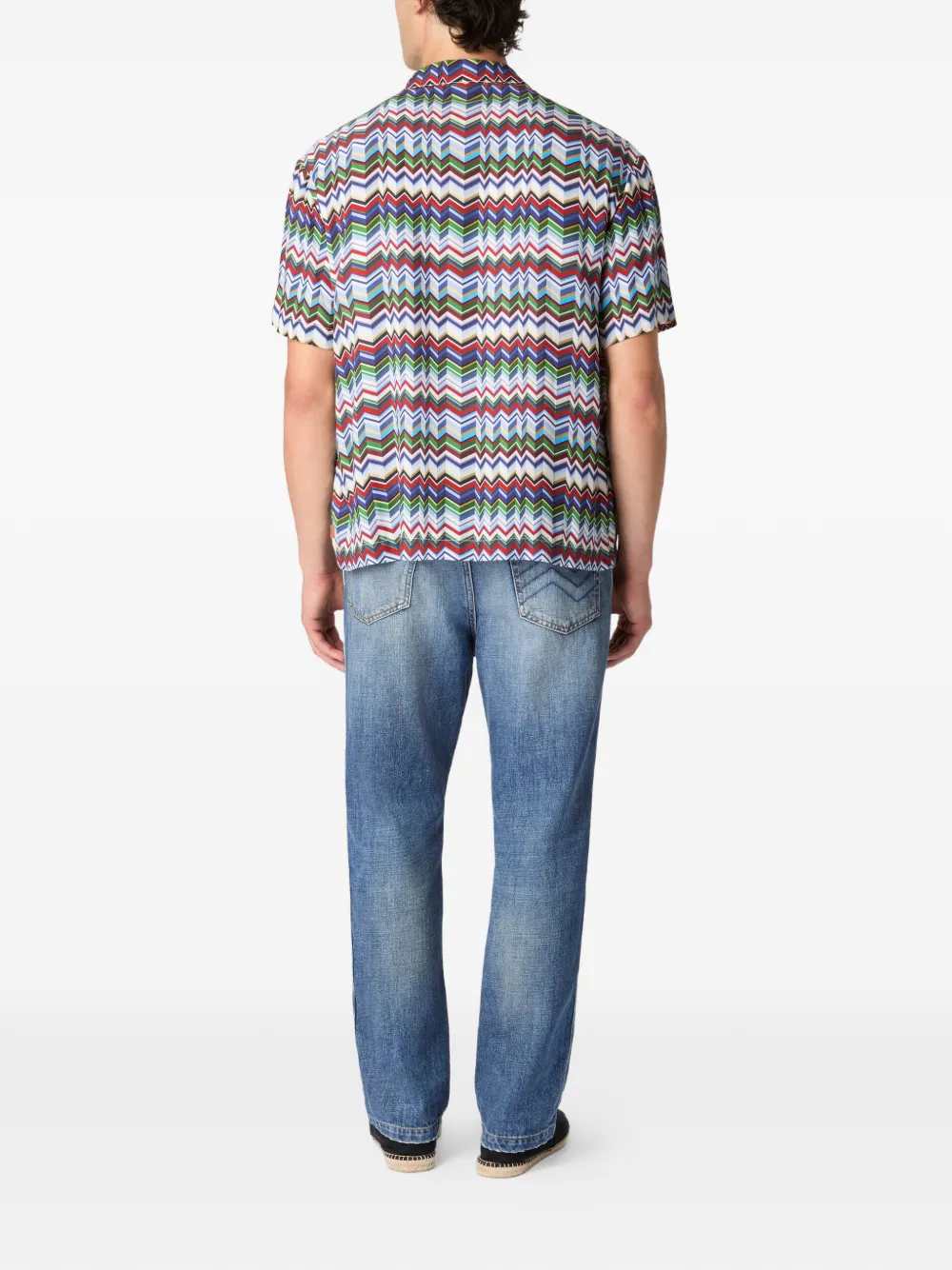 MISSONI Missoni Men Zigzag Button-Up Shirt