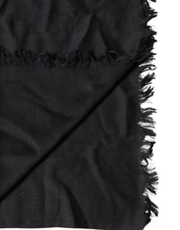 Dolce & Gabbana Black Lace Stole Neck Wrap Shawl Men's Scarf