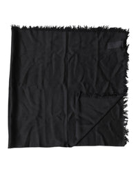 Dolce & Gabbana Black Lace Stole Neck Wrap Shawl Men's Scarf