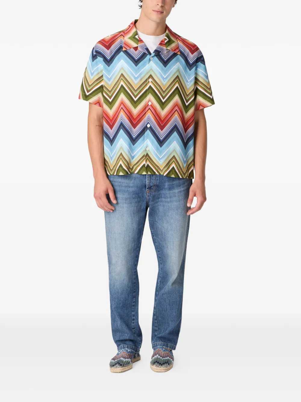 Missoni Men Zigzag Pattern Shirt