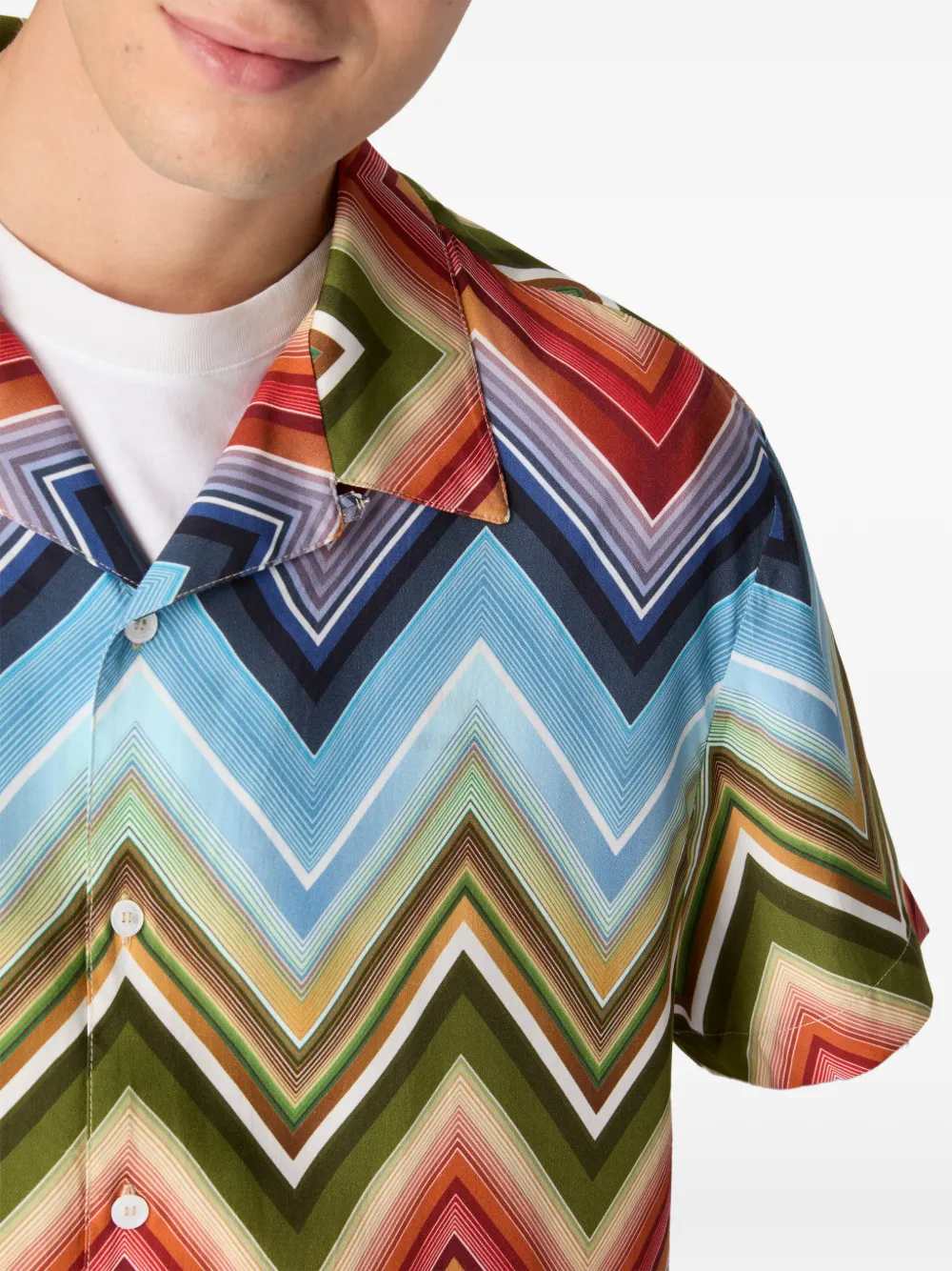Missoni Men Zigzag Pattern Shirt