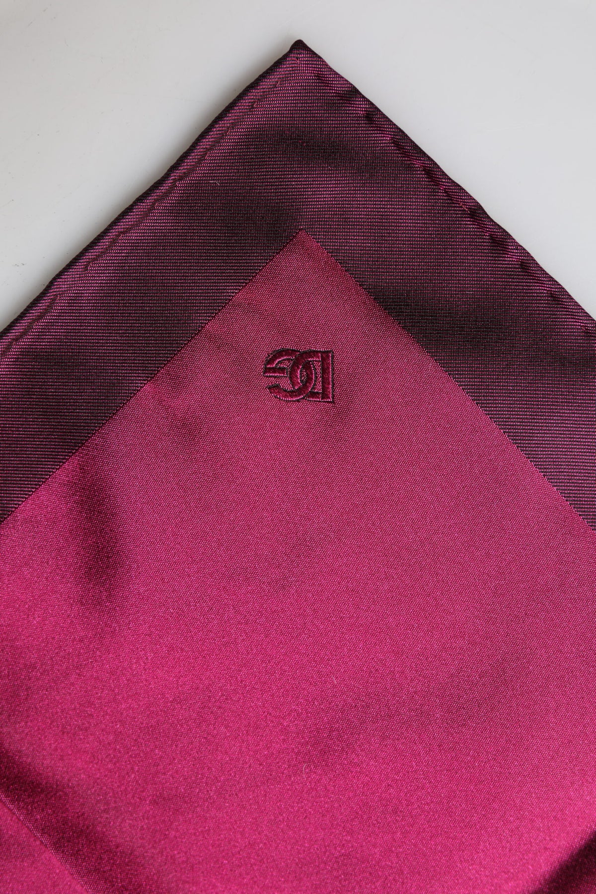 Dolce & Gabbana Maroon Silk Lace Stole Square Foulard Men's Scarf