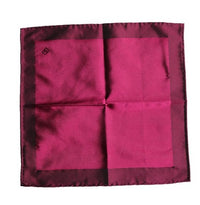 Dolce & Gabbana Maroon Silk Lace Stole Square Foulard Men's Scarf