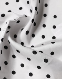 Dolce & Gabbana White Polka Dot Square Handkerchief Men's Scarf