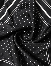 Dolce & Gabbana Scarf Black Poka Dot Men Square Men's Handkerchief