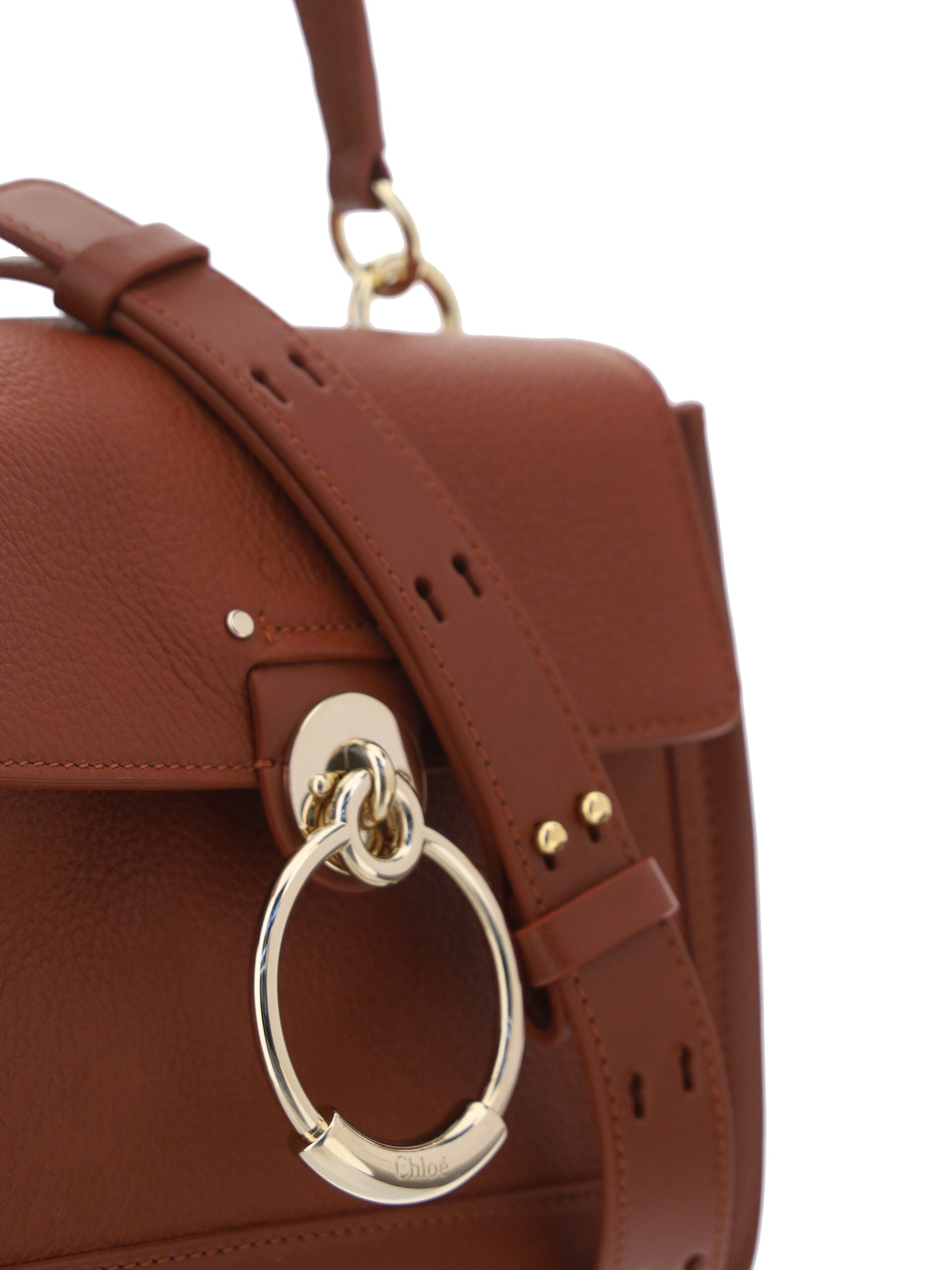 Chloé Elegant Sepia Brown Calfskin Shoulder Women's Handbag