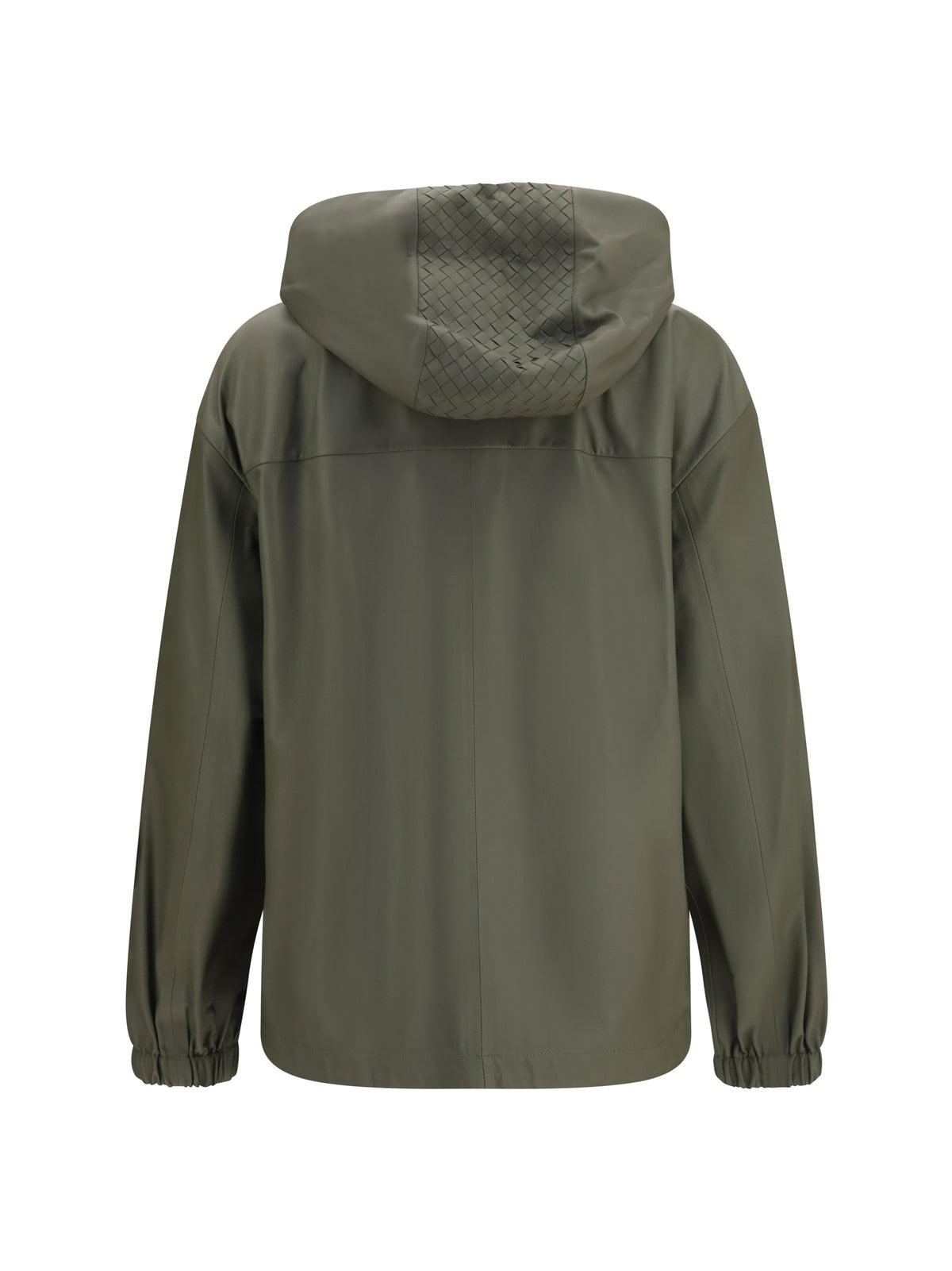 Bottega Veneta Women Lightweight Nappa Leather Jacket With Intrecciato Hood