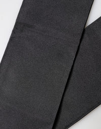 Dolce & Gabbana Black Silk Fringes Neck Wrap Foulard Men's Scarf