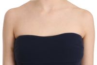 Costume National Strapless Zipper Back Tube Top Women's Blouse