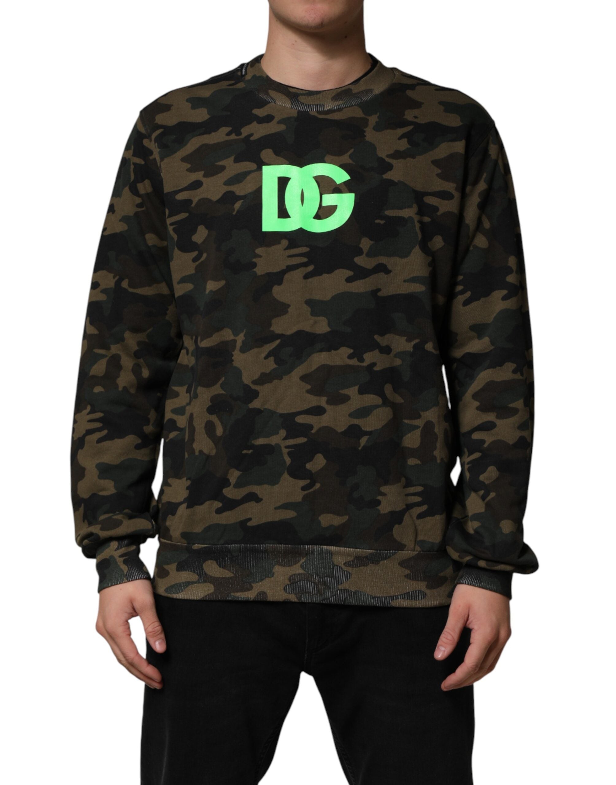 Dolce & Gabbana Dolce & Gabbana Multicolor Camouflage Men Sweatshirt  Men's Sweater