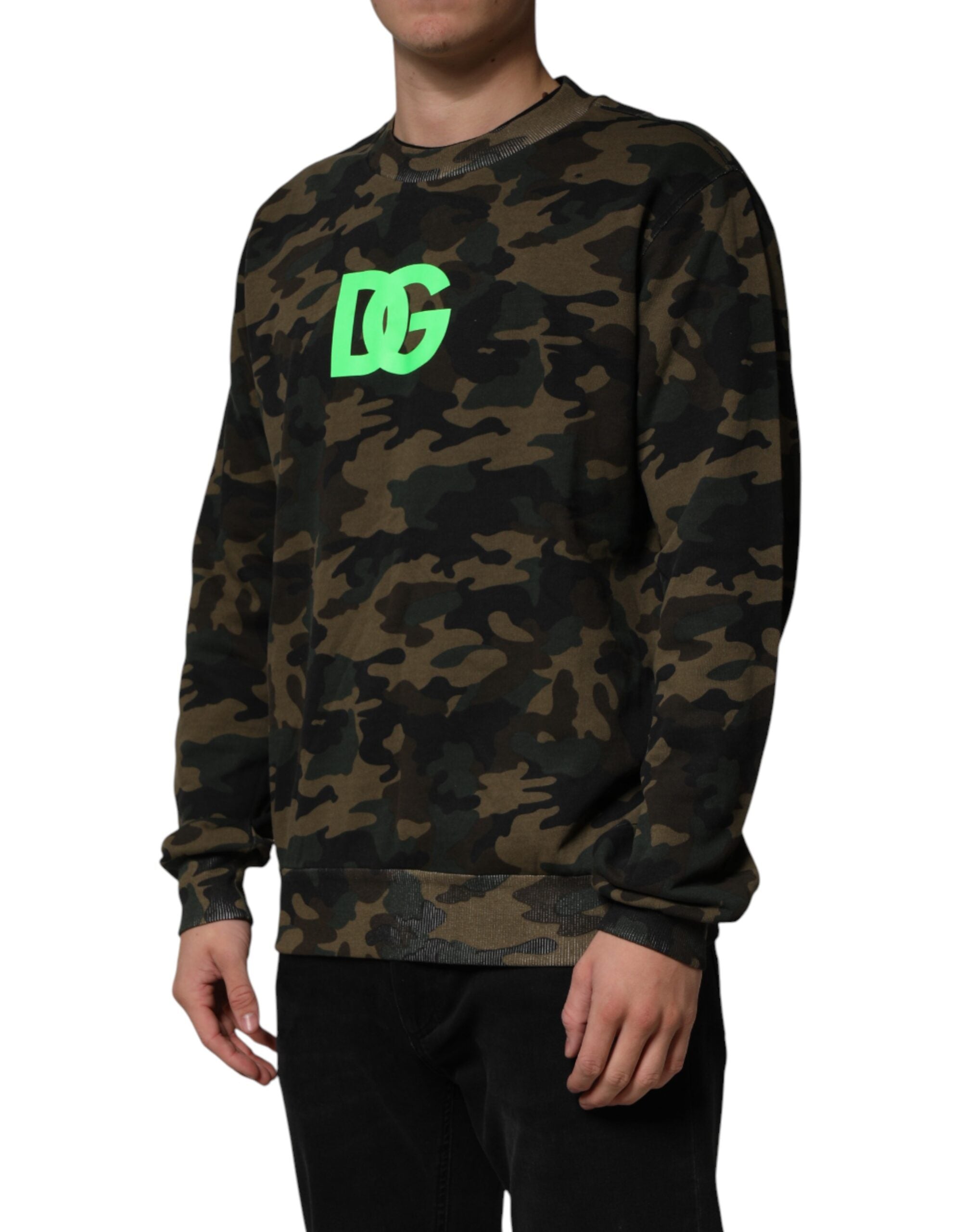 Dolce & Gabbana Dolce & Gabbana Multicolor Camouflage Men Sweatshirt  Men's Sweater