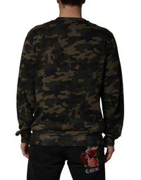Dolce & Gabbana Dolce & Gabbana Multicolor Camouflage Men Sweatshirt  Men's Sweater